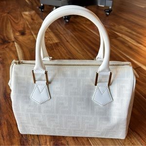 Fendi Speedy bag, white color